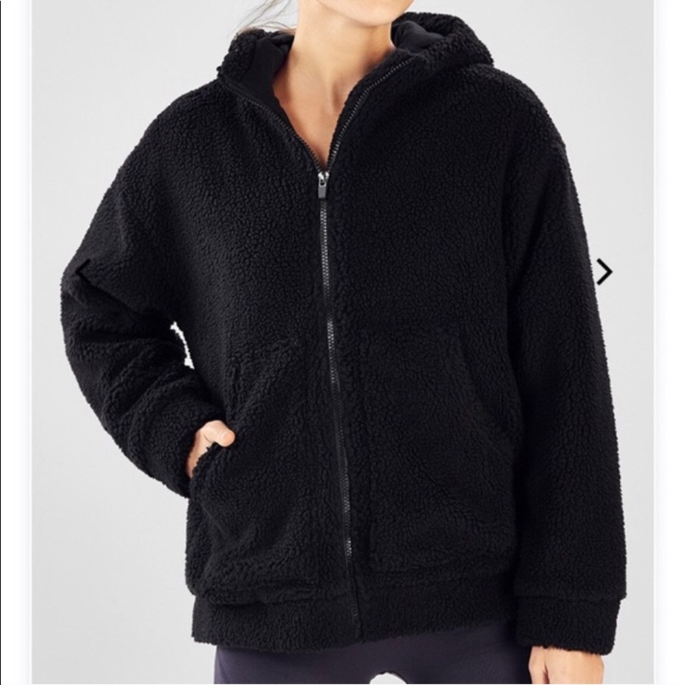Fabletics Back Sherpa Zip up Hooodie